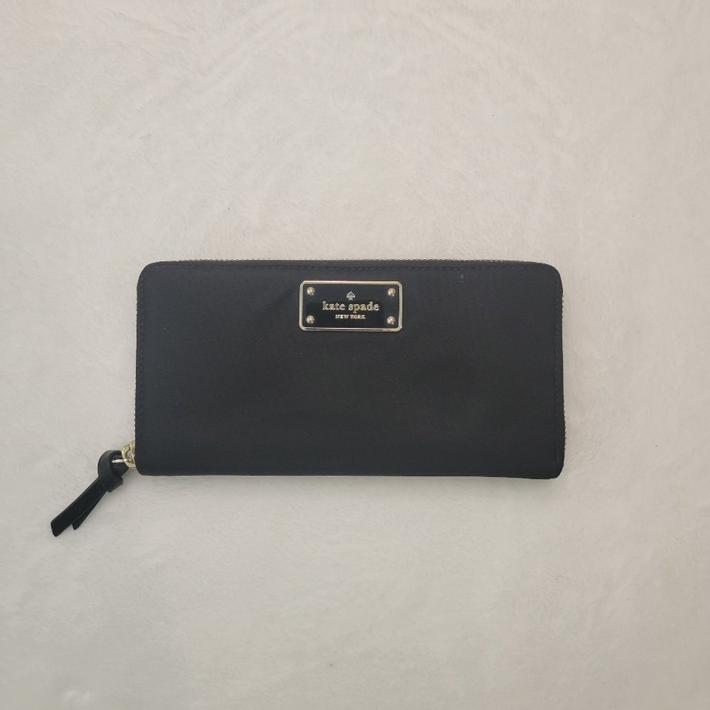 ♠️ kate spade ♠️ Black Continental Wallet Zip Around - Picture 2 of 6